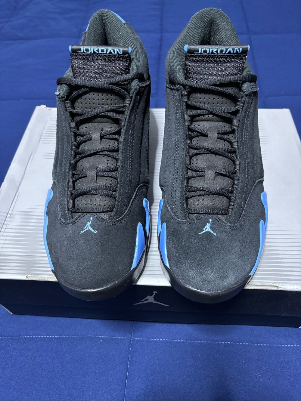 Jordan 14 Retro Black University Blue 2026
Size 12